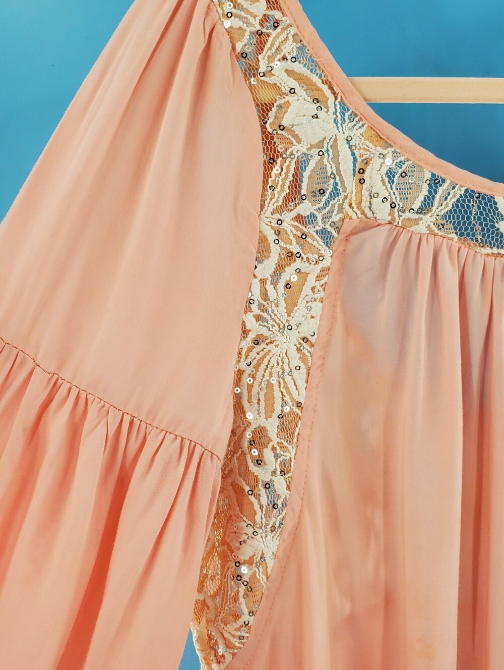 Soieblu pink kimono sleeve blouse M - Picture 6 of 12